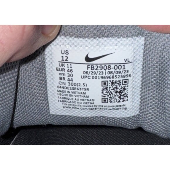 Nike Force Trout 9 Pro MCS Mens Molded Baseball Cleats Size 12 Black White Gray - Picture 8 of 8